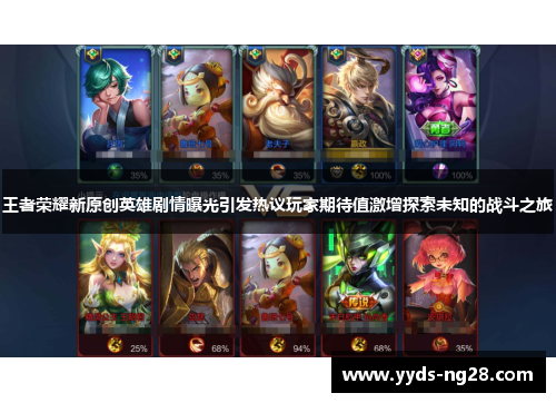 王者荣耀新原创英雄剧情曝光引发热议玩家期待值激增探索未知的战斗之旅